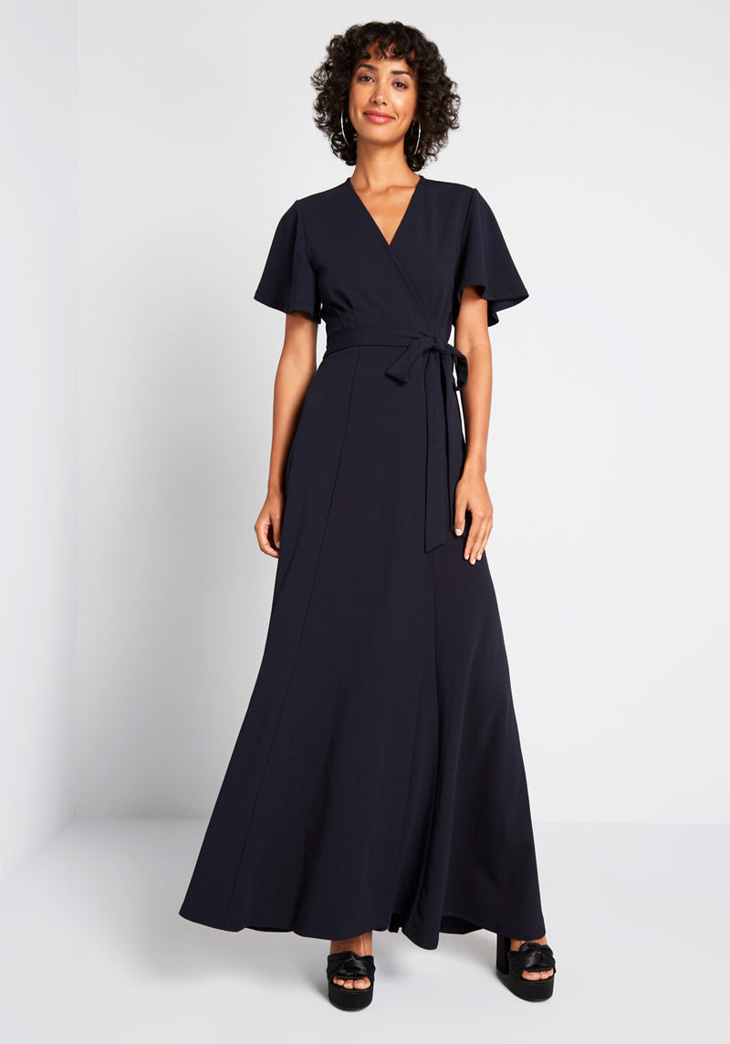 Everlasting Impression Maxi Wrap Dress ...